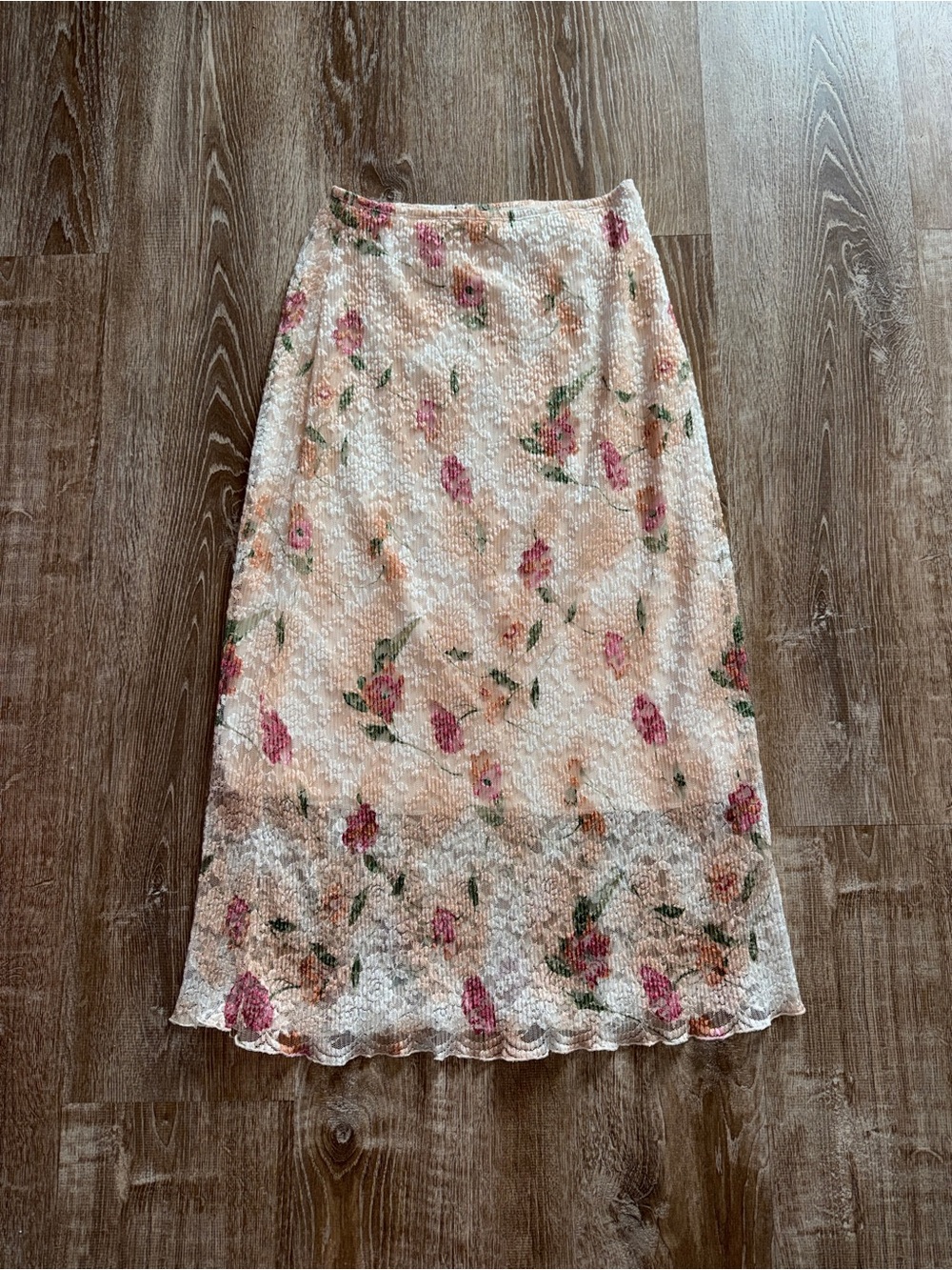 Vintage Y2K Floral Maxi Skirt